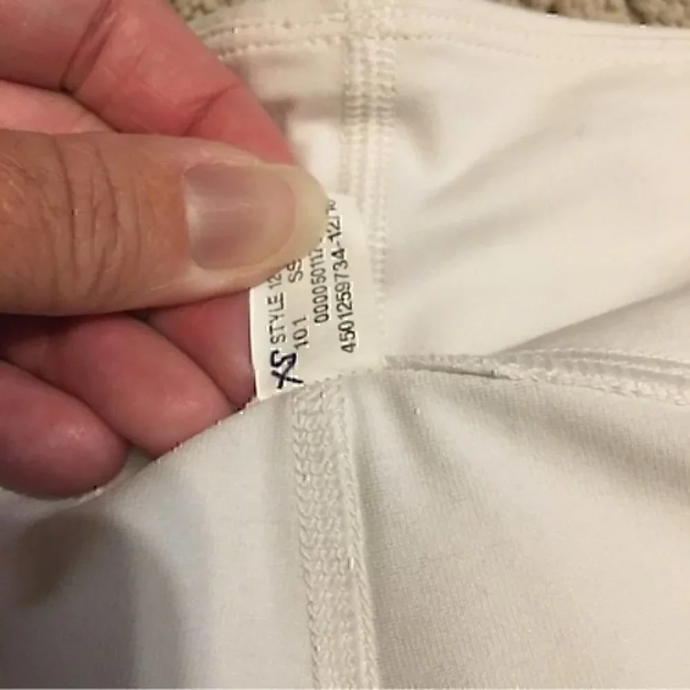 Under Armour woman’s size xsmall white spandex shorts
